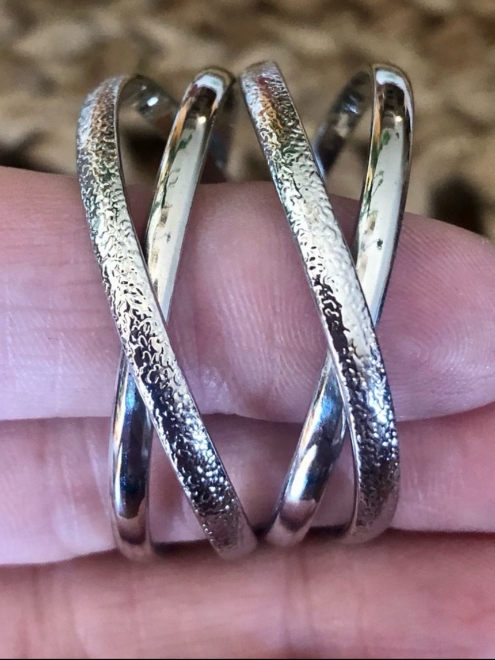 Silver Hoop Earrings Modern Minimalist
